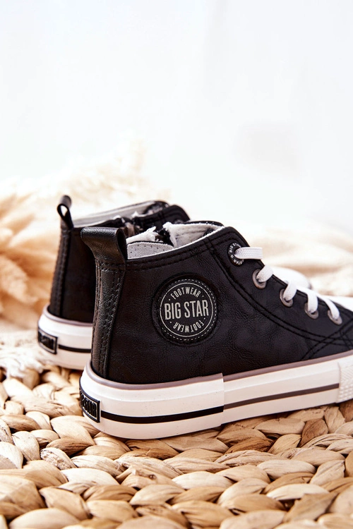 Dziecięce Wysokie Trampki BIG STAR II374003 Czarne