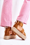 Espadryle Damskie Na Platformie Camel India