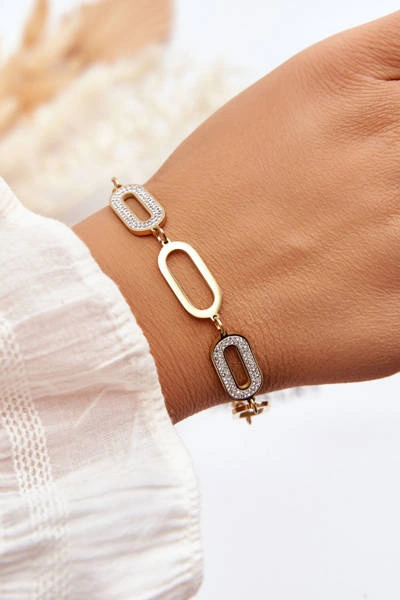 Bransoletka Z Owalnymi Zawieszkami Złota