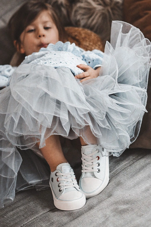 Dziecięce Klasyczne Niskie Trampki BIG STAR HH374094 Niebieskie