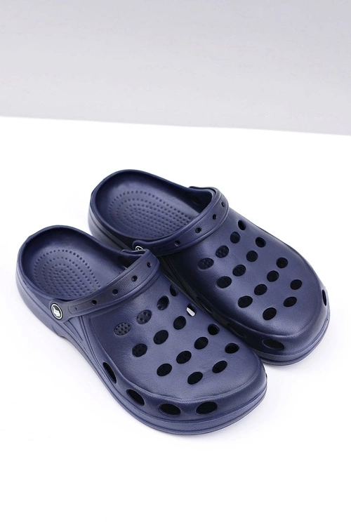 Męskie Klapki Sandały Do Ogrodu Basen Granatowe