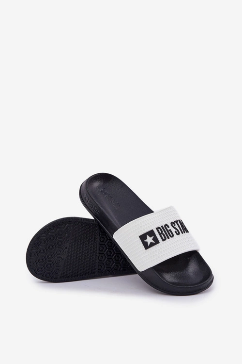 Męskie Klapki Big Star JJ174506 Białe