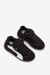Buty Sportowe Dziecięce Z Rzepem Czarno-Białe Perrin