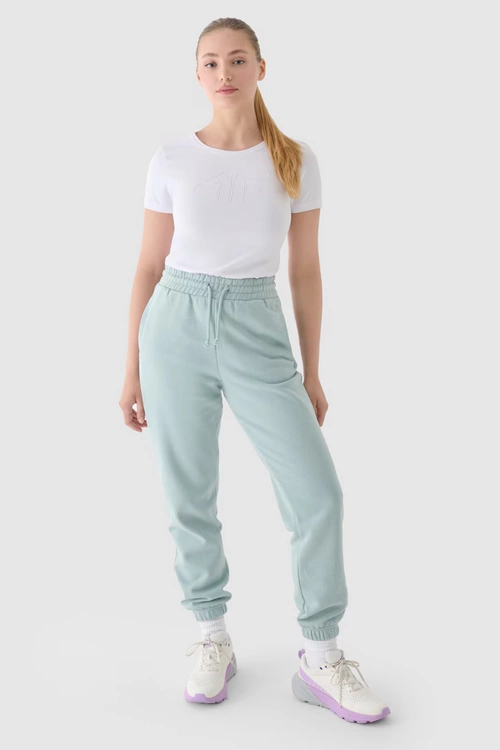 Damski T-Shirt Z Nadrukiem 4F 4FWMM00TTSHF1846-10S Biały