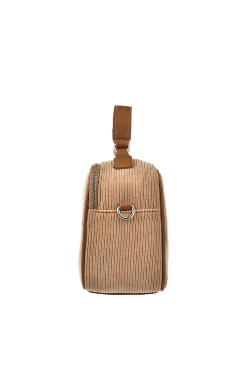 Sztruksowa Torebka Big Star OO574084 Beżowa