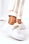 Sportowe Buty Sneakersy Z Łańcuchem Białe One Chance