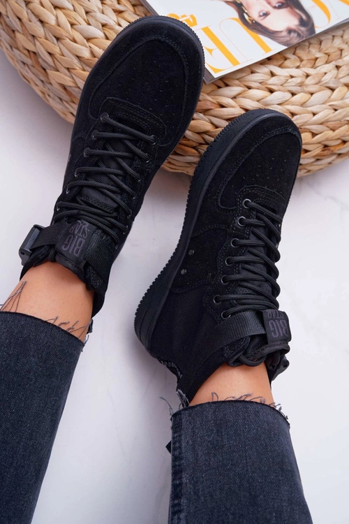 Sneakersy Damskie Trampki Czarne Big Star EE274662