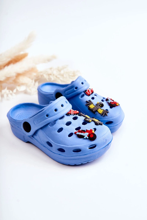 Dziecięce Piankowe Klapki Kroksy Niebieskie Sailor