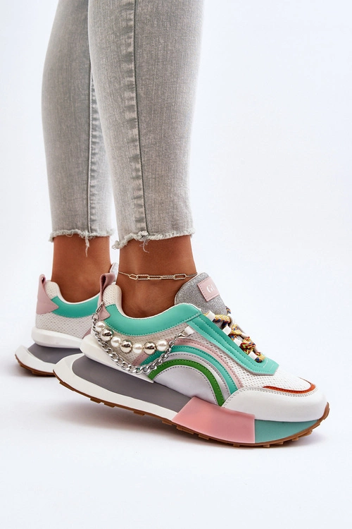Sneakersy Damskie Z Ozdobą GOE NN2N4048 Multikolor
