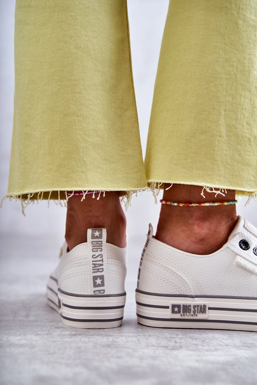 Niskie Damskie Trampki Big Star KK274014 Białe