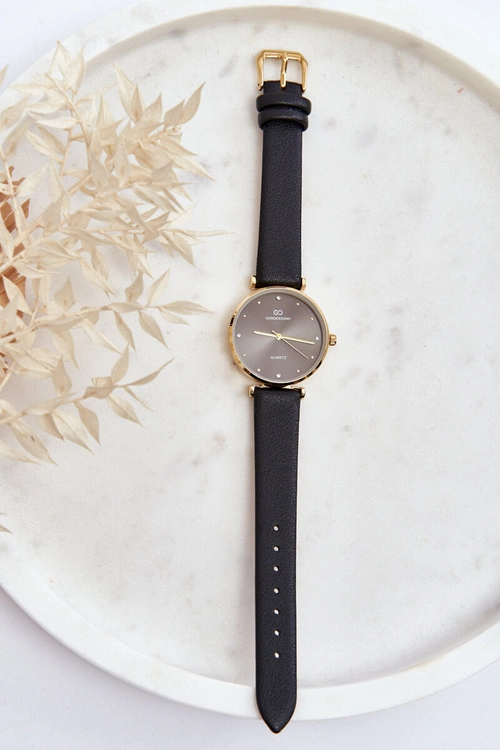 Damski Zegarek Na Skórzanym Pasku Giorgio & Dario GDM230411 Czarny