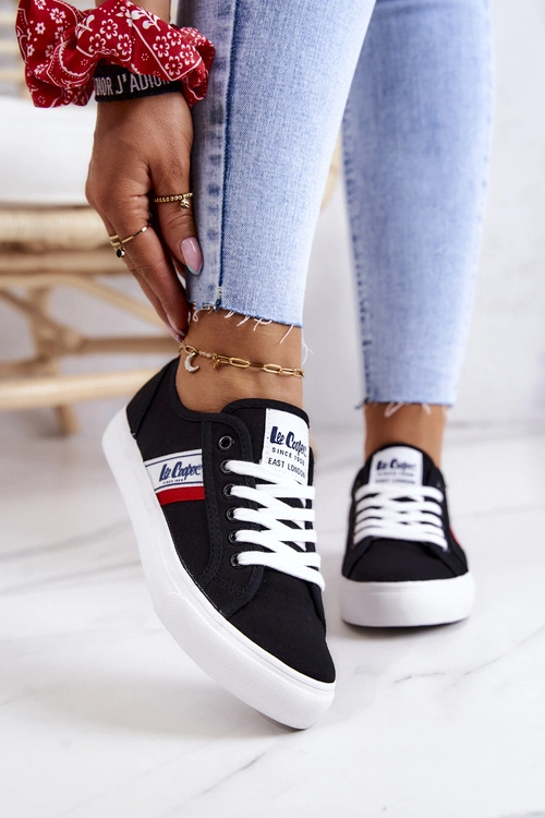 Tenisówki Trampki Lee Cooper LCW-22-31-0832L Czarne