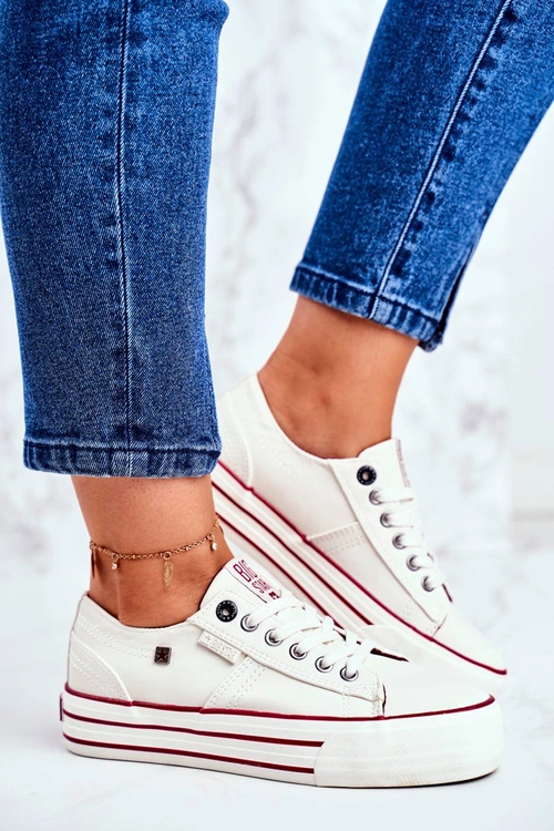 Trampki Damskie Big Star Białe GG274140