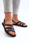 Płaskie Sandały Damskie 83516 Ipanema Style Sandal Fem Czarne