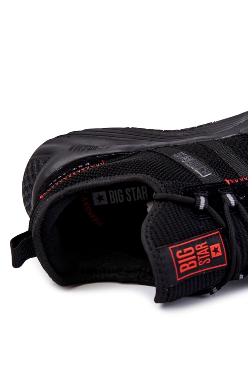 Męskie Buty Sportowe Memory Foam Big Star KK174255 Czarne