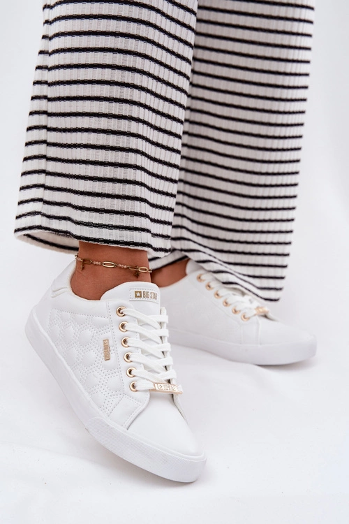 Trampki Damskie Z Eko Skóry Big Star RR274322 Białe