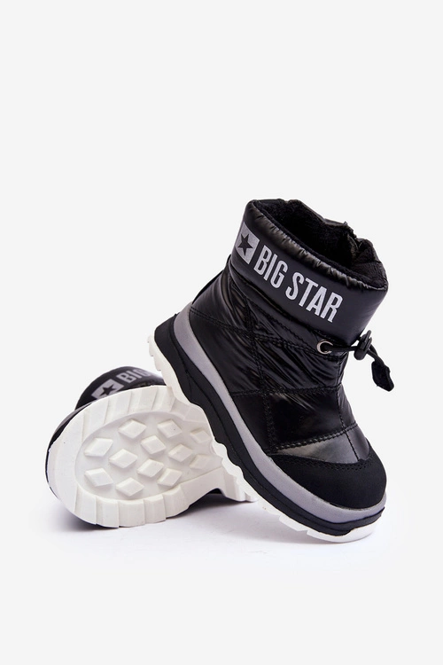 Śniegowce Dziecięce Ocieplane Na Suwak Czarne Big Star MM374195
