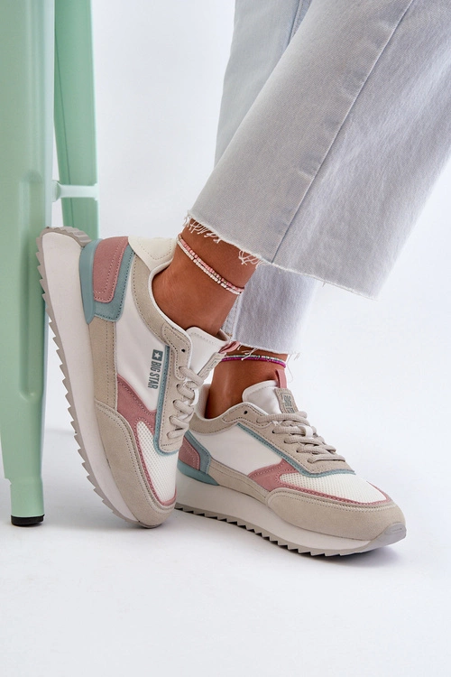 Sneakersy Damskie Memory Foam System Big Star NN274690 Białe