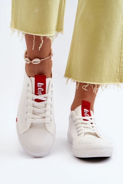 Niskie Trampki Damskie Lee Cooper LCW-24-31-2239 Białe