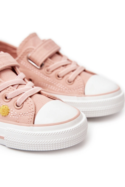 Dziecięce Trampki Na Rzep BIG STAR JJ374054 Różowe