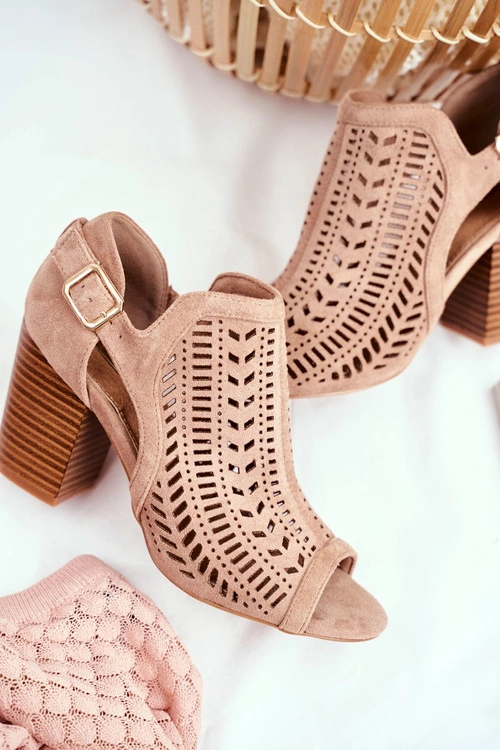 Botki Damskie z Wycięciem Wiosenne Beżowe Beyond Us