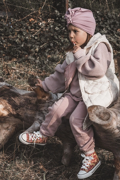 Dziecięce Wysokie Trampki Na Suwak Różowo-Żółte Filemon