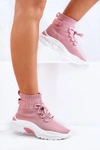 Damskie Sportowe Buty Skarpetkowe Różowe KeSports