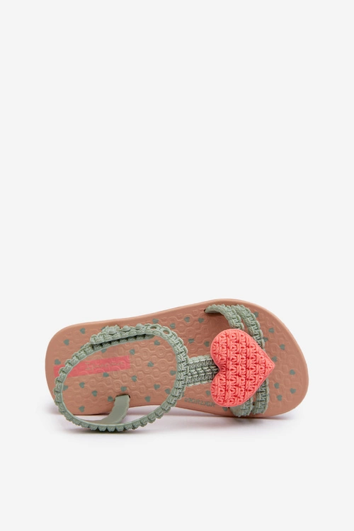 Sandałki Dziecięce Z Sercem 81997 Ipanema My First Baby Zielone