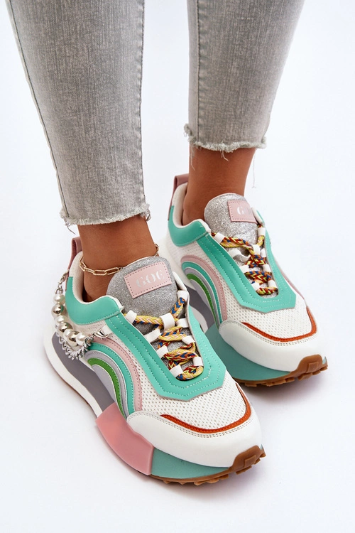 Sneakersy Damskie Z Ozdobą GOE NN2N4048 Multikolor