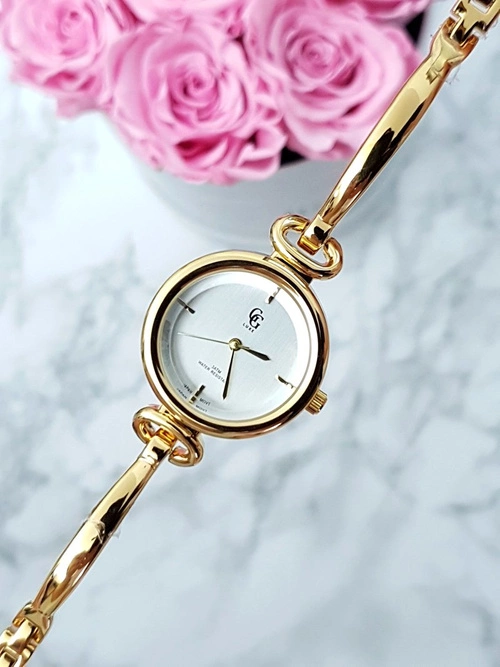 Luxe Damski Zegarek Na Bransolecie Złoty Mega