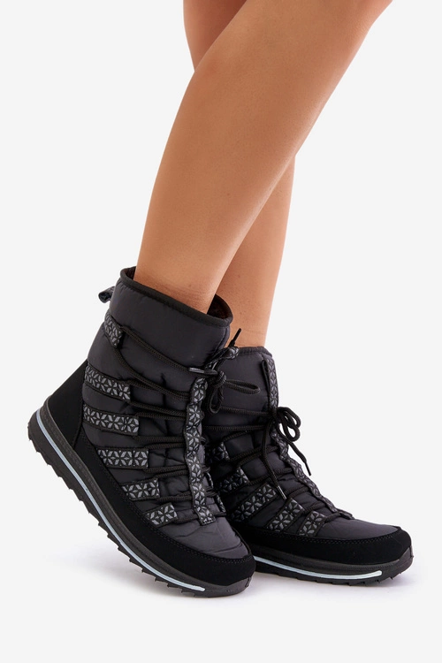 Śniegowce Damskie Progress PROGJ-20-02 Czarne