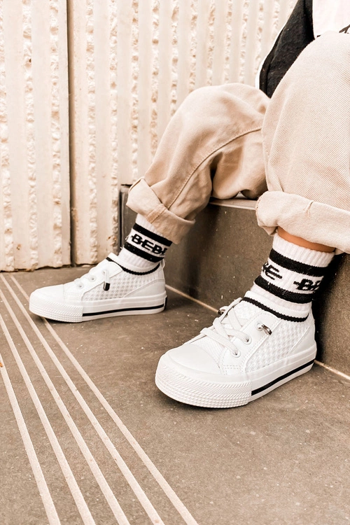 Dziecięce Wsuwane Trampki Big Star JJ374391 Białe