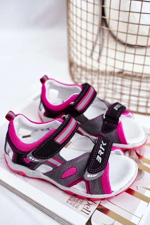 Dziecięce Sandałki Dla Dziewcząt Profilaktyczne BARTEK T-16176-7/77G