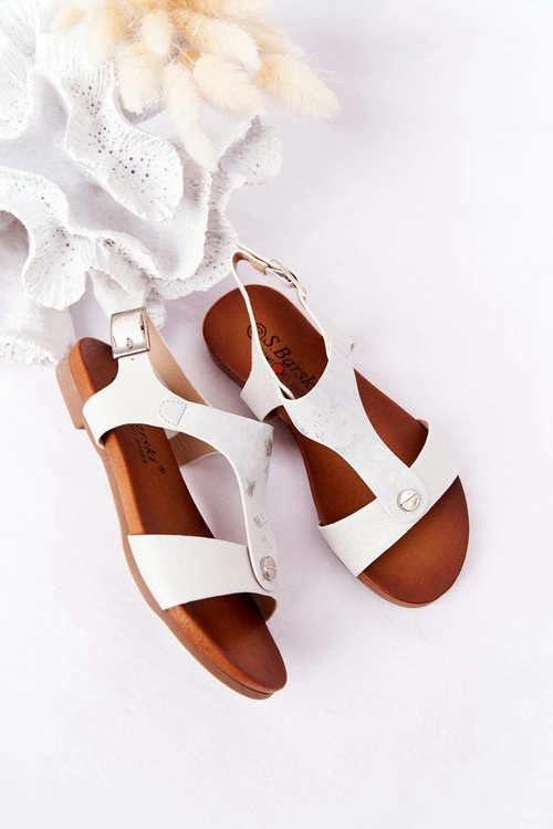 Dziecięce Sandały S.Barski Comfort Srebrne