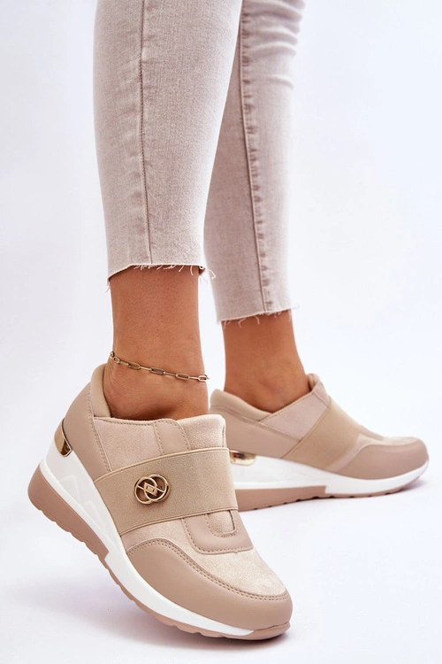 Damskie Wsuwane Buty Sportowe Beżowe Jonas
