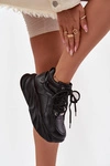 Sneakersy Damskie Skóra Naturalna GOE SS2N4036 Czarne