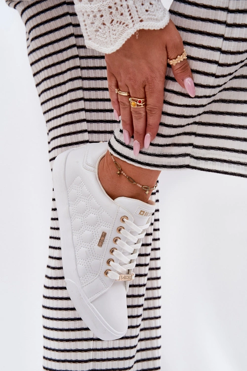 Trampki Damskie Z Eko Skóry Big Star RR274322 Białe