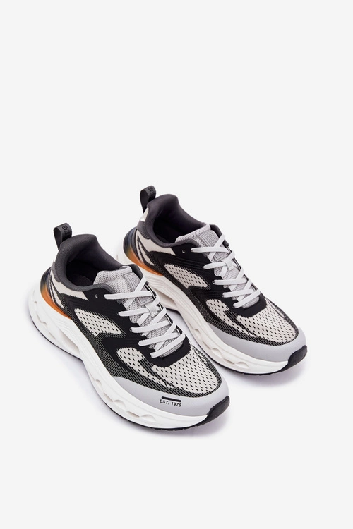 Buty Sportowe Męskie Na Platformie Big Star RR174023 Hi-Poly System Szare