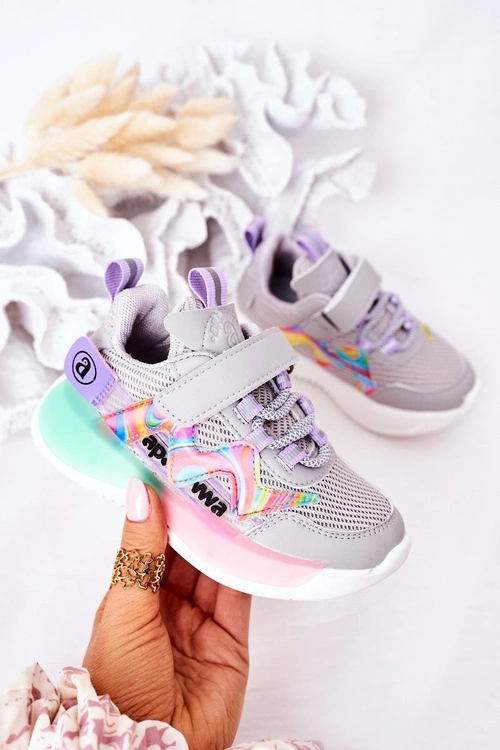 Dziecięce Sportowe Buty Sneakersy Szare Jump Jump