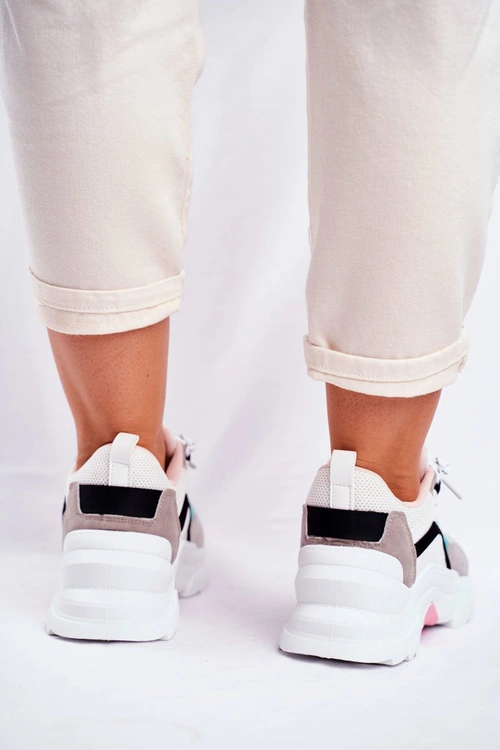 Sportowe Damskie Buty Sneakersy Biało Zielone Mindanao