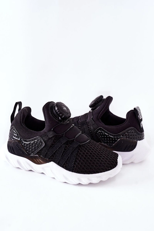 Dziecięce Sportowe Buty Z Pokrętłem ABCKIDS Czarne