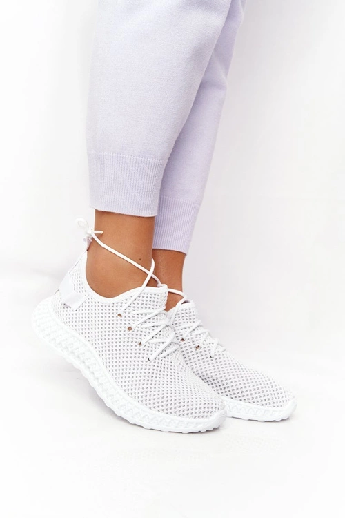 Damskie Sportowe Buty Slip-on Białe Run Away