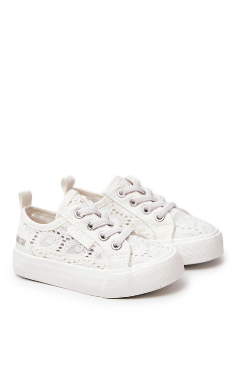 Trampki Ażurowe Big Star JJ374134 Białe