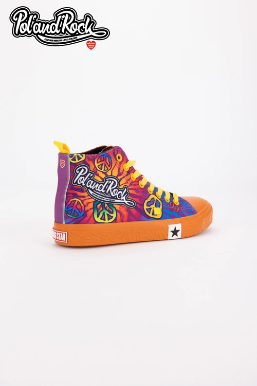 Trampki Pol'and'Rock Festival X Big Star SS174502 Pomarańczowe