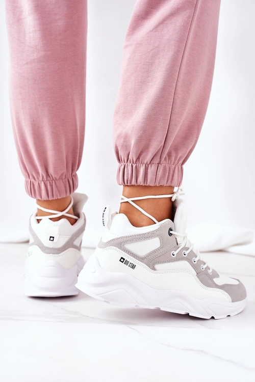 Damskie Sportowe Buty Sneakersy Big Star GG274643 Białe