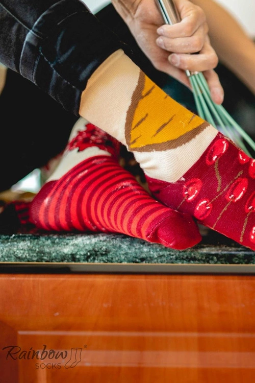 Skarpetki Rainbow Socks Sernik Nowojorski Z Wiśnią 1 Para