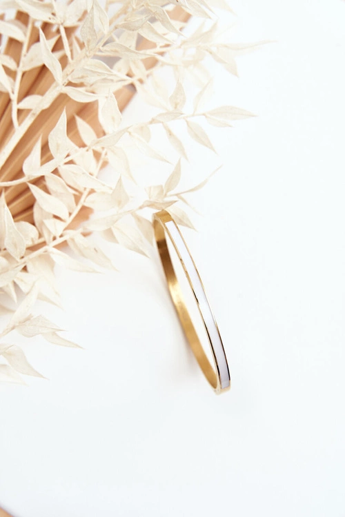 Damska Stalowa Bransoletka Na Zatrzask Złoto-Biała