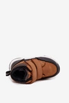 Ocieplane Dziecięce Buty Zimowe Na Rzep Camel Nolivine