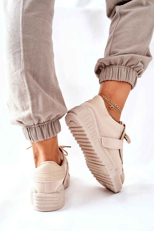 Damskie Sportowe Buty Sneakersy Beżowe Dreams