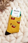 Męskie Skarpetki Frytki Żółte
